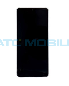 Displej + dotyk + kryt Samsung Galaxy A33 5G (SM-A336B) b&iacute;l&yacute; (Service Pack) - GH82-28143B / GH82-281