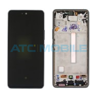 Displej + dotyk + kryt Samsung Galaxy A53 5G (SM-A536B) čern&yacute; - GH82-28024A (Service Pack)