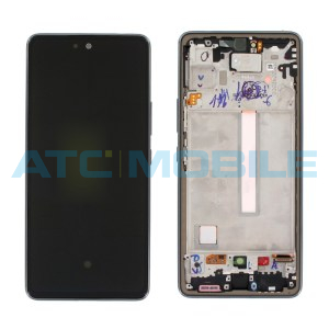Displej + dotyk + kryt Samsung Galaxy A53 5G (SM-A536B) čern&yacute; - GH82-28024A (Service Pack)