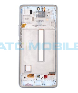 Displej + dotyk + kryt Samsung Galaxy A53 5G (SM-A536B) Awesome Blue - GH82-28024C (Service Pack)
