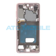 Středn&iacute; kryt Samsung Galaxy S21 5G (SM-G991) růžov&yacute;