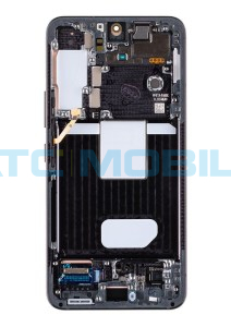 Displej + dotyk + r&aacute;m Samsung Galaxy S22 5G (SM-S901B) čern&yacute; (Premium OLED)