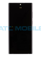 Displej + dotyk + r&aacute;m Samsung Galaxy S22 Ultra 5G (SM-S908B) b&iacute;l&yacute; (Service Pack) - GH82-27488C
