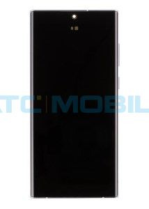 Displej + dotyk + r&aacute;m Samsung Galaxy S22 Ultra 5G (SM-S908B) b&iacute;l&yacute; (Service Pack) - GH82-27488C