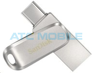 SanDisk Flash Disk Ultra Dual USB-C / USB-A 32GB stř&iacute;brn&yacute; (USB 3.1)
