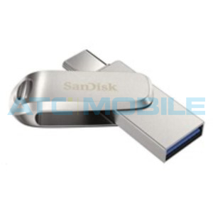 SanDisk Flash Disk Ultra Dual USB-C / USB-A 32GB stř&iacute;brn&yacute; (USB 3.1)