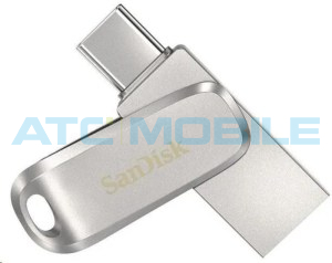 SanDisk Flash Disk Ultra Dual USB-C / USB-A 32GB stř&iacute;brn&yacute; (USB 3.1)