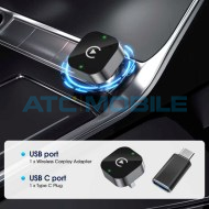 Bezdr&aacute;tov&yacute; adapt&eacute;r Shield4U Apple CarPlay & Android Auto (Plug & Play) 