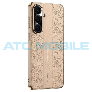 Shield4U kožen&yacute; kryt Cloud Dragon Samsung Galaxy S26+ 5G (SM-S946B) zlat&yacute;