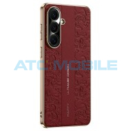 Shield4U kryt z PU kůže Cloud Dragon Samsung Galaxy S26+ 5G (SM-S946B) červen&yacute;