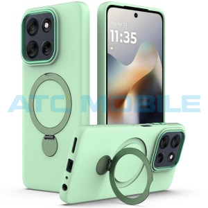 Shield4U Magsafe kryt Motorola Edge 50 Neo (XT2409), Edge 60 Neo (XT2509) s kroužkem zelen&yacute;