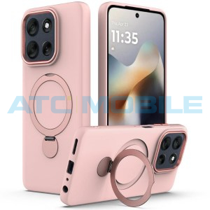 Shield4U Magsafe kryt Motorola Edge 50 Neo (XT2409), Edge 60 Neo (XT2509) s kroužkem růžov&yacute;