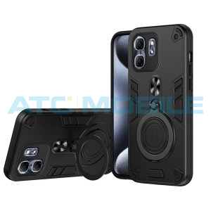 Shockproof kryt Shield4U Infinix Hot 50i (X6531), Smart 9 čern&yacute; s kroužkem