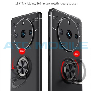 Shield4U Shockproof kryt Realme 11 Pro 5G (RMX3771) čern&yacute;/modr&yacute; s kroužkem
