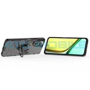 Shockproof kryt Shield4U Realme C67 (RMX3890) čern&yacute; s kroužkem
