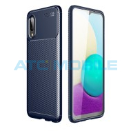 Shockproof Carbon Fiber kryt Shield4U Samsung Galaxy XCover 5 (SM-G525) modr&yacute;