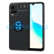 Shockproof kryt Shield4U Vivo Y21 4G, Y33s čern&yacute;/modr&yacute; s kroužkem
