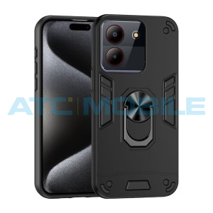 Shockproof kryt Shield4U ZTE A54 4G čern&yacute; s kroužkem
