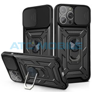 Shield4U Shockproof Camera Sliding kryt iPhone 13 Mini s uzavřen&iacute;m kamery čern&yacute;