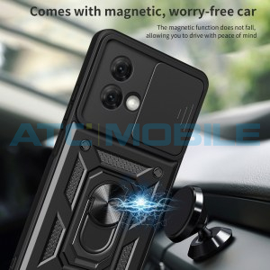 Shield4U Shockproof Camera Sliding kryt Motorola Moto G84 5G (XT2347) s uzavřen&iacute;m kamery modr&yacute;