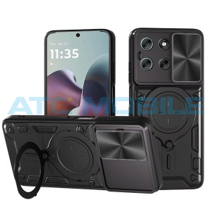 Shield4U Shockproof Camera Sliding kryt Motorola Moto G56 5G (XT2529) s uzavřen&iacute;m kamery čern&yacute;