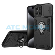 Shield4U Shockproof Camera Sliding kryt Motorola Moto G75 5G (XT2437) s uzavřen&iacute;m kamery čern&yacute;