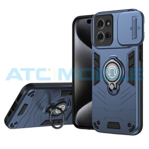 Shield4U Shockproof Camera Sliding kryt Motorola Moto G75 5G (XT2437) s uzavřen&iacute;m kamery modr&yacute;