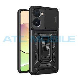 Shield4U Shockproof Camera Sliding kryt Realme C33 (RMX3624) s uzavřen&iacute;m kamery čern&yacute;