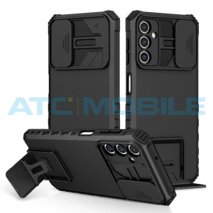 Shield4U Shockproof Camera Sliding kryt Samsung Galaxy A14 5G (SM-A146) s uzavřen&iacute;m kamery, čern&yacute;