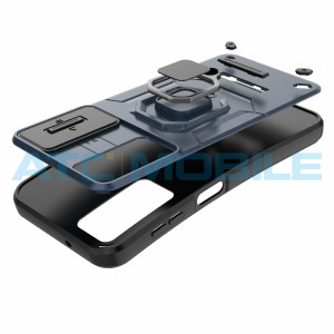 Shield4U Shockproof Camera Sliding kryt Samsung Galaxy A56 5G (SM-A566B) s uzavřen&iacute;m kamery čern&yacute;