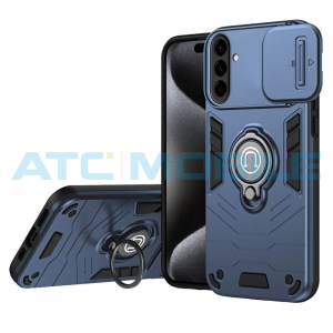 Shield4U Shockproof Camera Sliding kryt Samsung Galaxy A57 5G (SM-A576B) s uzavřen&iacute;m kamery modr&yacute;