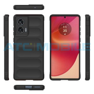 Shockproof Flannel Shield4U kryt Motorola Edge 50 Fusion (XT2429-2) čern&yacute;