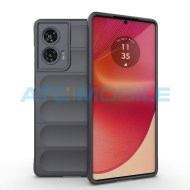 Shockproof Flannel Shield4U kryt Motorola Edge 50 Fusion (XT2429-2) tmavě &scaron;ed&yacute;