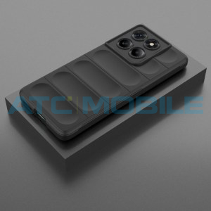 Shockproof Flannel Shield4U kryt Motorola Edge 60 Fusion (XT2503) čern&yacute;
