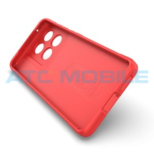 Shockproof Flannel Shield4U kryt Motorola Edge 60 Fusion (XT2503) červen&yacute;