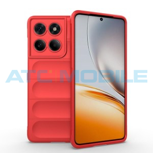 Shockproof Flannel Shield4U kryt Motorola Edge 60 Fusion (XT2503) červen&yacute;