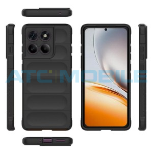 Shockproof Flannel Shield4U kryt Motorola Edge 60 Pro (XT2507) čern&yacute;