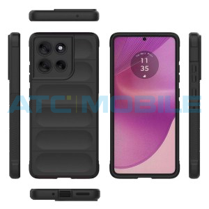 Shockproof Flannel Shield4U kryt Motorola Moto G86 5G (XT2527) čern&yacute;