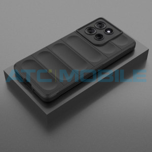 Shockproof Flannel Shield4U kryt Motorola Moto G86 5G (XT2527) čern&yacute;
