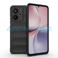 Shockproof Flannel Shield4U kryt Realme 14 5G čern&yacute;