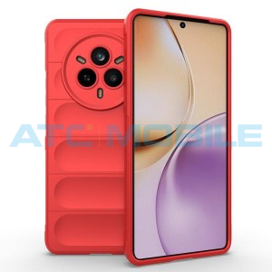 Shockproof Flannel Shield4U kryt Realme 14 Pro 5G (RMX5056) červen&yacute;