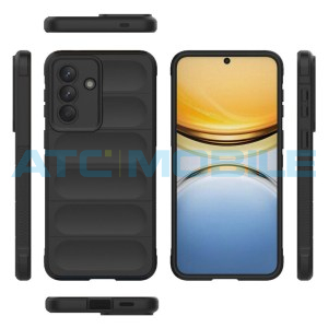 Shockproof Flannel Shield4U kryt Samsung Galaxy A57 5G (SM-A576B) čern&yacute;