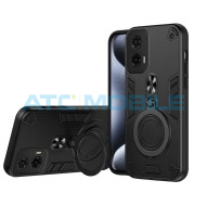 Shield4U Shockproof kryt Motorola Moto G35 5G (XT2433) čern&yacute; s otočn&yacute;m kroužkem