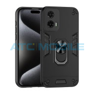Shield4U Shockproof kryt Motorola Moto G35 5G (XT2433) čern&yacute; s kroužkem