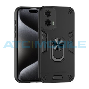 Shield4U Shockproof kryt Motorola Moto G35 5G (XT2433) čern&yacute; s kroužkem