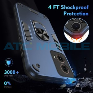 Shield4U Shockproof kryt Motorola Moto G85 5G (XT2427) modr&yacute; s kroužkem