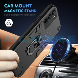 Shield4U Shockproof kryt Realme C75 (RMX3941) čern&yacute; s kroužkem