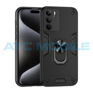 Shield4U Shockproof kryt Realme C75 (RMX3941) čern&yacute; s kroužkem