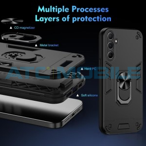 Shield4U Shockproof kryt Samsung Galaxy A56 5G (SM-A566B) čern&yacute; s kroužkem