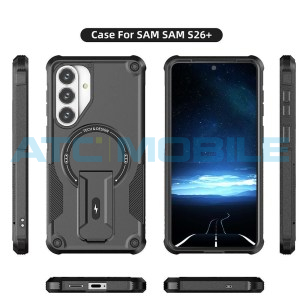Shield4U Armor MagSafe kryt Samsung Galaxy S26+ 5G (SM-S946B) čern&yacute; s drž&aacute;kem